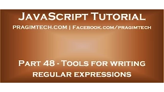 Tools for writing regular expressions