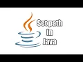 How to set permanent set path in Java Tamil