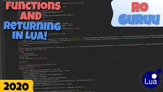 Roblox Scripting Functions and Return Very easy Learning Lua Part 5