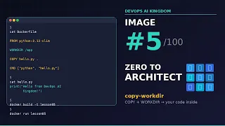 Docker Image COPY WORKDIR Where Your Code Lives Zero to Architect