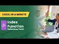 HOW TO USE THE INDEX Function with Reference Form BY EXCEL IN A MINUTE