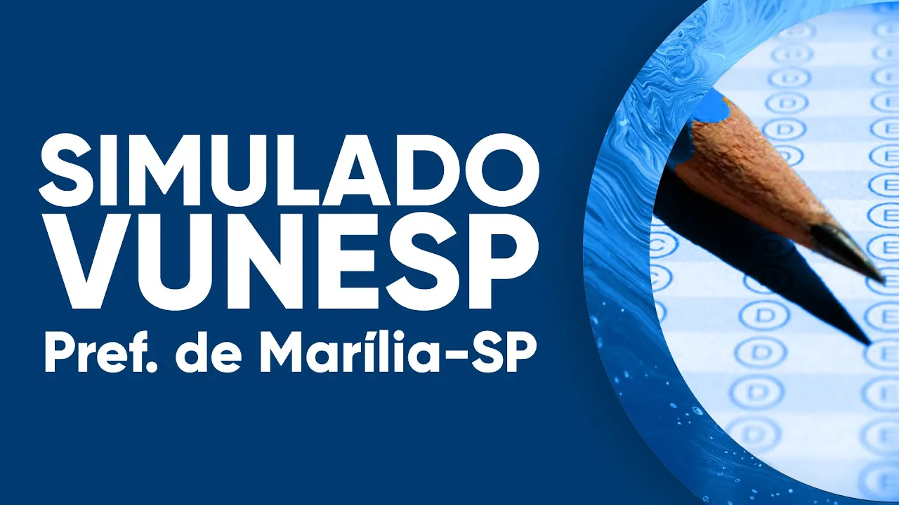 MATEMÁTICA - SIMULADO VUNESP: PROFESSOR EMEI / EMEF - MARÍLIA 2021