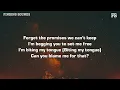 Joshua Bassett - Biting My Tongue (Lyrics)
