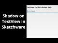 Shadow on Textview in Sketchware