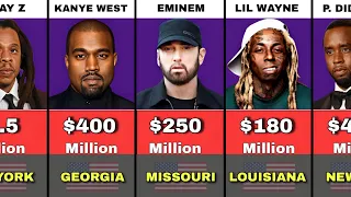 50 Richest Rappers in America Their Net Worth and State of Origin 2025