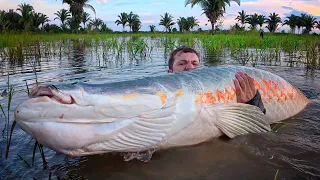 UM LOUCO x UM PSICOPATA!!! Batalha histórica contra um monstro de aprox. 2,5m e 150kg. Pescaria!