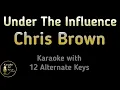 Download Lagu Under The Influence Karaoke - Chris Brown Instrumental Lower Higher Female Original Key