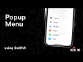 Let s build Popup Menu like iMessage using SwiftUI - iOS 18