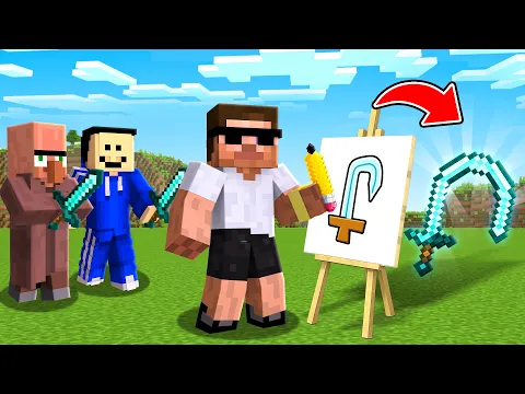 Video Thumbnail: Speedrunner vs Hunter But Whatever You Draw, You Get !