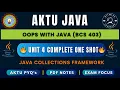 OOPS with Java complete Unit 4 Java Collection Framework BCS-403 AKTU complete theory pyq