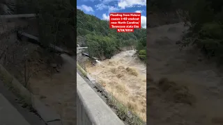 Flooding from Helene causes I-40 washout near North state line 24 Via TMX