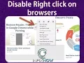 Disable Right Click on browsers