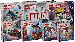 All LEGO Marvel sets January 2025 Compiilation/Collection Speed Build