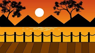 beautiful scenery drawing on computer ms paint drawing step by step tutorials