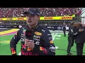 Lewis Hamilton talking to Sergio Perez dad Mexico GP