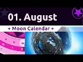 01 August Moon Calendar Overview