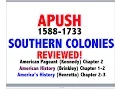 American Pageant Chapter 2 APUSH Review Period 2