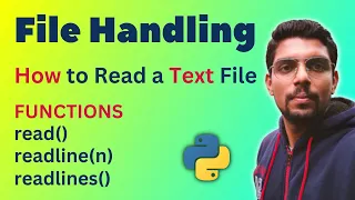 How to read a Text File read readline readlines functions - File Handling Class 12 CS