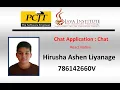React Native Chat Application Chat page Java Institute Hirusha Ashen Liyanage