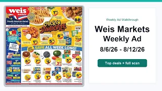 Weis Markets Weekly Ad 26 - 26 Best Deals