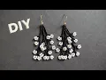 How to make twigs with flowers earrings beaded earrings handmade