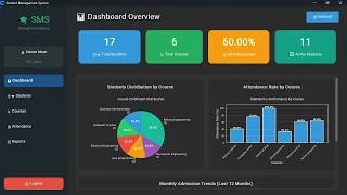 Beautiful Student Management System Python MySQL CustomTkinter