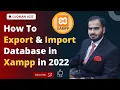 How to Export and Import Database on phpMyAdmin XAMPP Export And import DB in MySql in Xampp