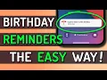 How To Set Birt ay Reminders on iPhone iPad and Mac