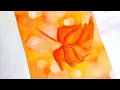 Easy bokeh effect background watercolor process easy tutorials