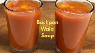 Bachpan Wala Tomato Healthy Soup ❤️ | No Corn flour ❌ No Maida❌ #recipe #healthysoup #healthyeating