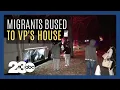 Migrants bused to Vice President s house by Texas Governor Greg Abbott