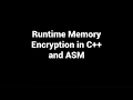 Runtime Memory Decryption C ASM