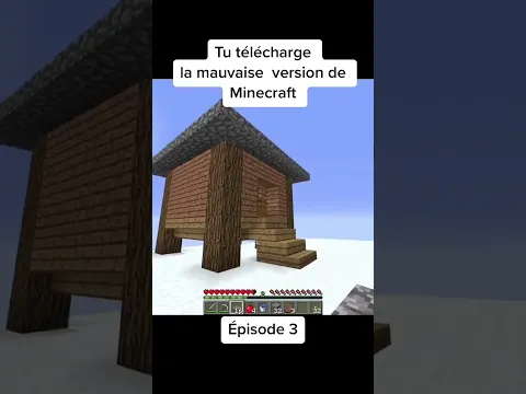 Quand tu DL le mauvais minecraft #minecraft