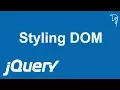 jQuery - Styling DOM