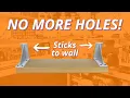 How To Hang A Shelf WITHOUT Putting Holes In Walls BETTER Shelf Solution For Your Home