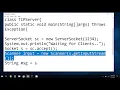Java Based TCP Server Client for Single Message Communication