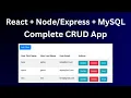 React Node js MySQL - CRUD Operations CRUD Rest API with Node and Express