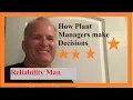 How Plant Managers make Decisions
