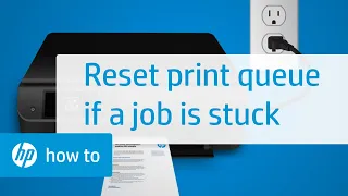 How to fix a print job stuck in the queue for HP printers HP Support