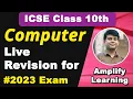 Important Questions in 2023 Computer Imp Java Programs ICSE Class 10th Computer Exam Revision