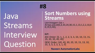 Java Streams Interview Question - 08