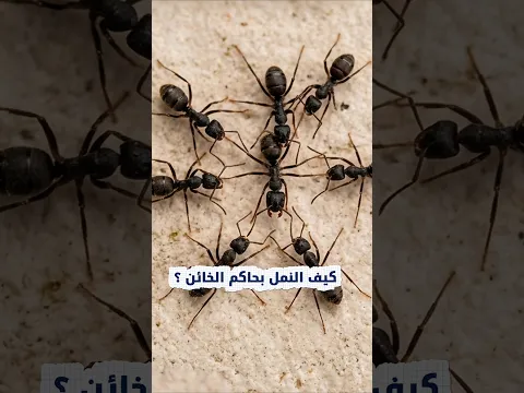 محكمة النمل المرعبة: هكذا يُعاقب الخائن بلا رحمة! 🐜⚖️"