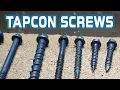 Tapcon Concrete Screws in Cinder block Concrete or Brick Tapcon Concrete Anchors Installation