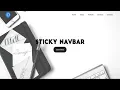 Animated Sticky Navbar on Scroll Sticky Header On Scroll