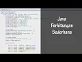 Pemrograman Berorientasi Objek Program Kalkulator Sederhana menggunakan Java di Textpad