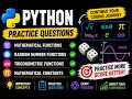 Python Practice Questions Mathematical Functions Random Functions Trigonometric Functions