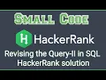 Revising the Query-II SQL HackerRank solution