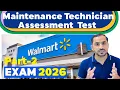 How to Pass 2026 Walmart Maintenance Technician Assessment Test Part 2