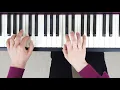 How to play B Flat Major Scale on the Piano Right Left Hand - Correct Fingering