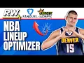 New RotoWire NBA Lineup Optimizer Tutorial Helps with DraftKings FanDuel Owners s Box and more